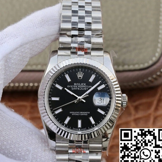 Factory 689 Black GM Datejust Rolex Dial M126234-0015 Sophisticated 0815